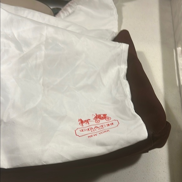 Coach Rich Burgundy Suede Tote - reasonable offers considered - Picture 9 of 9